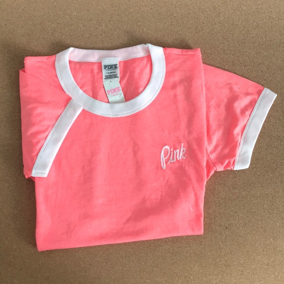 PINK Victoria's Secret Tops - VS Pink Ringer Tee